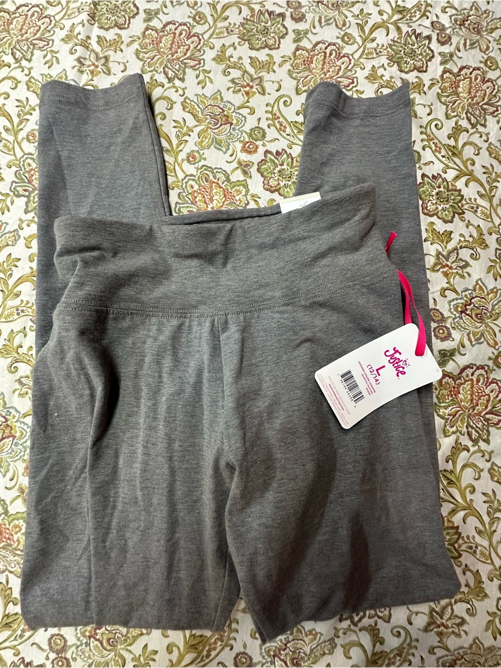 Justice Gray High-Rise Girls' Leggings